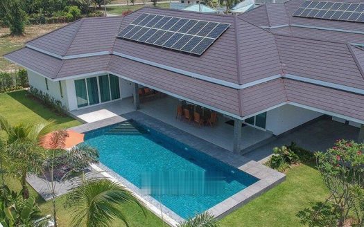 Luxuriöse 3 Schlafzimmer Pool Villa CL3-A mit grossem Grundstück in Hua Hin,Thailand